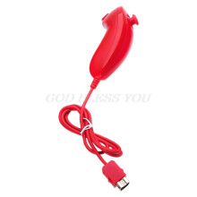 (RÖD) Nunchuck Nunchuk TV-spelskontroll fjärrkontroll för Nintendo för Wii-konsol, 5 färger
