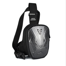 (Carbon) Motorcycle Drop Leg Bag Hip Bum Fanny Pack Waterdichte motortas Hard Shell Taille
