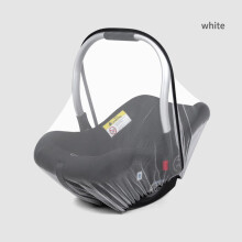 (Wit) Kinderwagen Klamboe Autostoeltje Insectennet Pasgeboren kinderwagen wieghoes