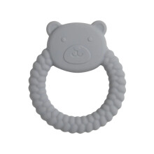(Beer Steen Blauw) 1 Stuks Food Grade Baby Siliconen Bijtring Speelgoed Cartoon Konijn Zorg