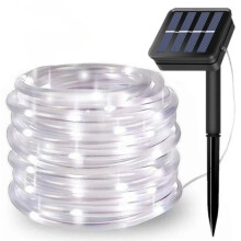 (Wit Licht-32M300Leds) Solar Touw Strip Licht Buiten Waterdicht Fairy Light Strings Kerst Decor Compatibel