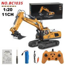 (BC1034) 1:24 9CH RC Legering Dump Truck Autotechniek Voertuig Heftruck Zware Graafmachine Afstandsbediening