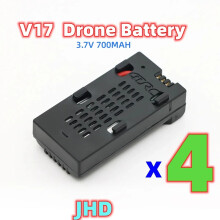 (V17 Batterij 4 STUKS) JHD Orignal 4DRC V17 Vliegtuig Batterij Voor Originele 4D-V17 4DRC Vliegtuig Accessoires