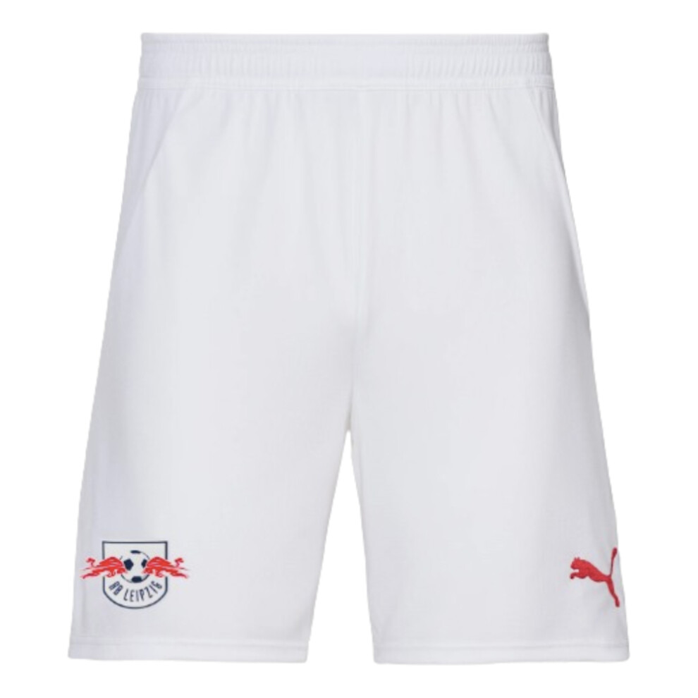 Puma (Xxl) 2024-2025 Red Bull Leipzig Home Shorts (White) White,Red