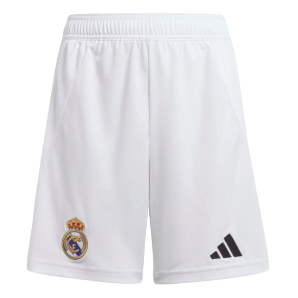 (XLB) 2024-2025 Real Madrid Home Shorts (White) - Kids