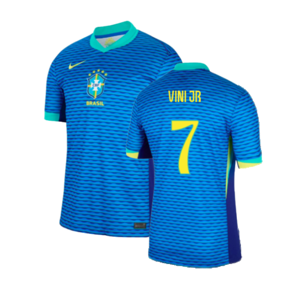 Nike (Xl) 2024-2025 Brazil Away Shirt (Vini Jr 7)