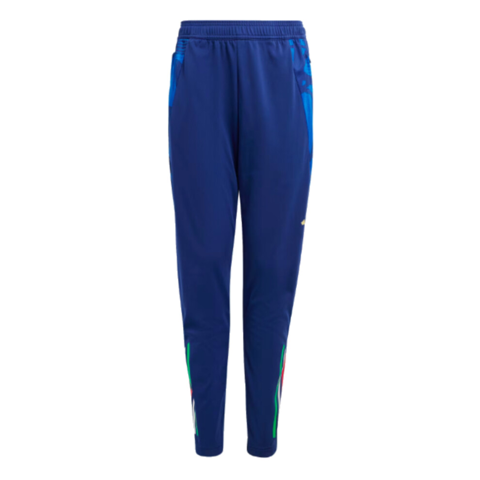 Adidas (Xlb) 2024-2025 Italy Training Pants (Navy) - Kids Blue