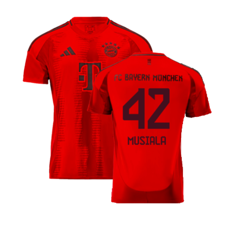 (S) 2024-2025 Bayern Munich Home Shirt (Musiala 42)