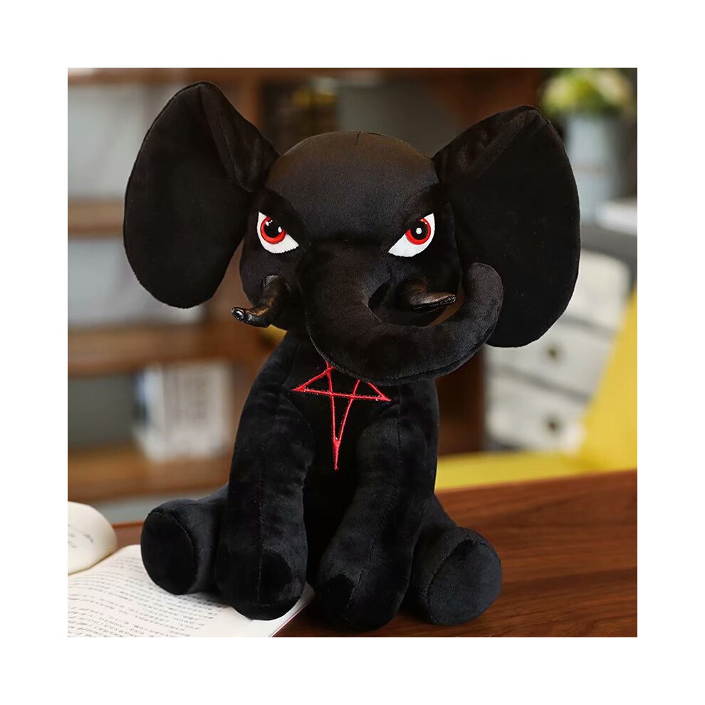(Elephant) Plush Stufffed Dark Toy Black Elephant Hydra Figure Three Eyed Dolls Rabbit-image-OPC-PGXKMQ5-NEW