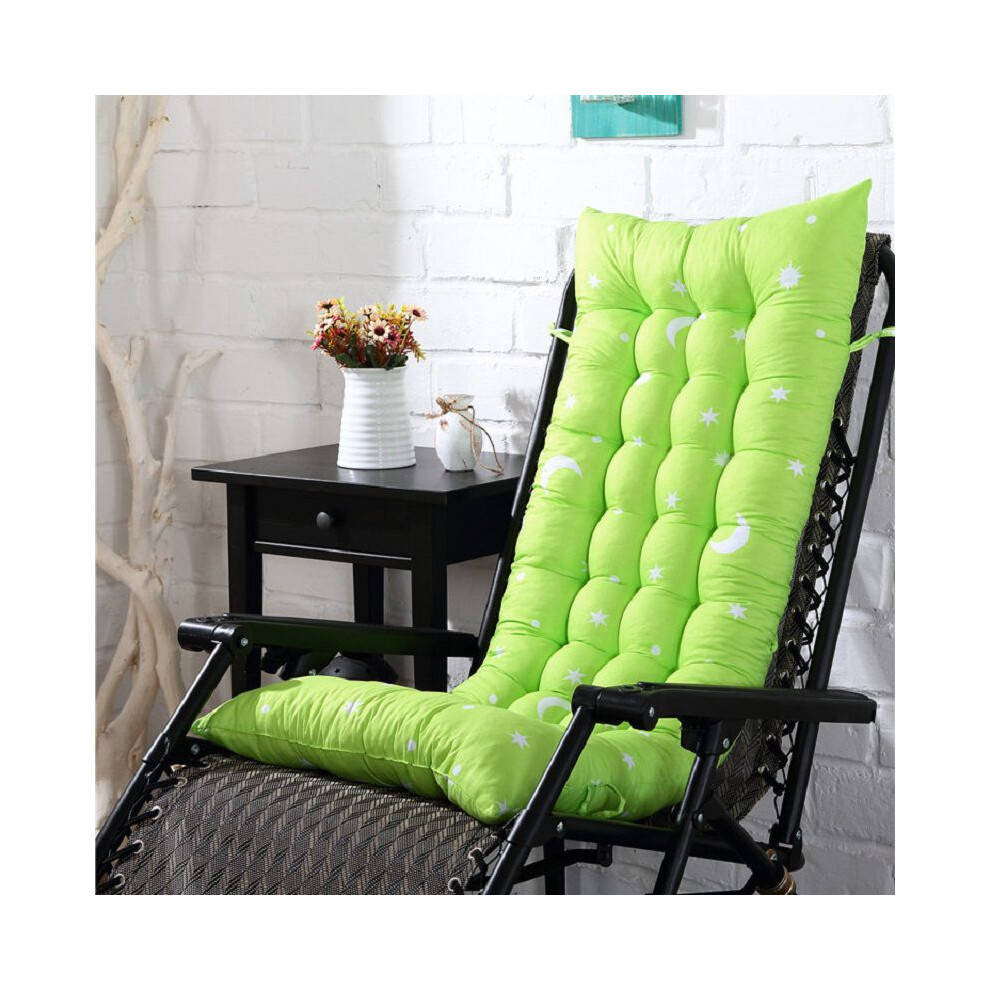 (Green, 110*40*8cm/43.3*15.7*3.1inch) Back Patio Lounger Cushion Recliner Bench Thick Padded Garden Pad Chair Rocking