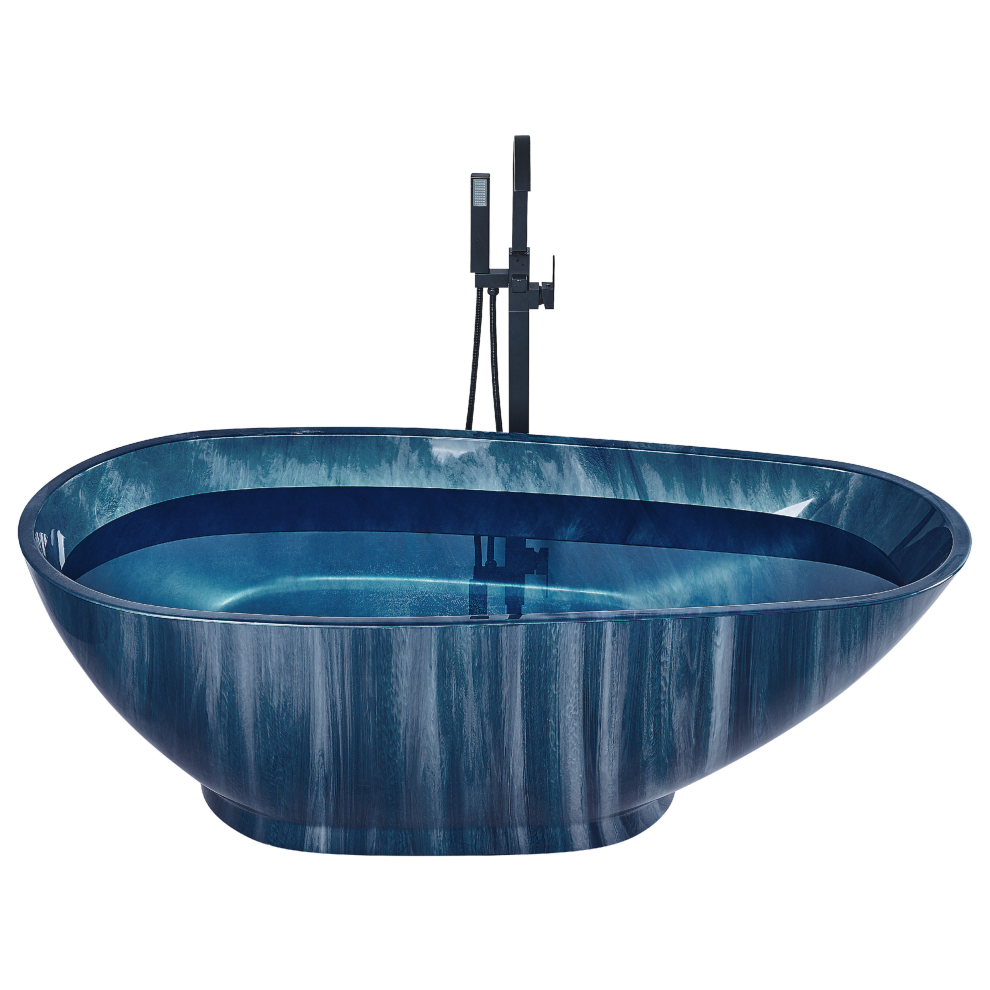 Freestanding Bathtub RIOJA 1700 x 800 mm Navy Blue