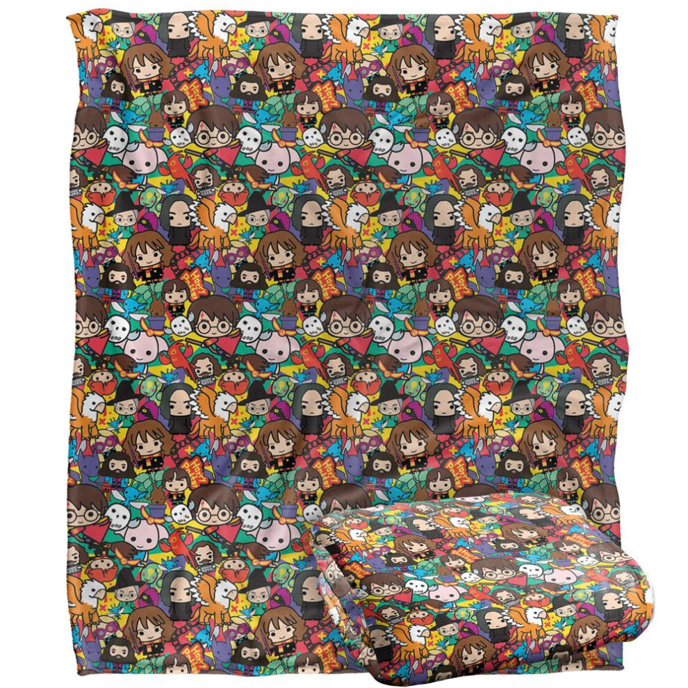 Harry Potter Chibi Group Blanket
