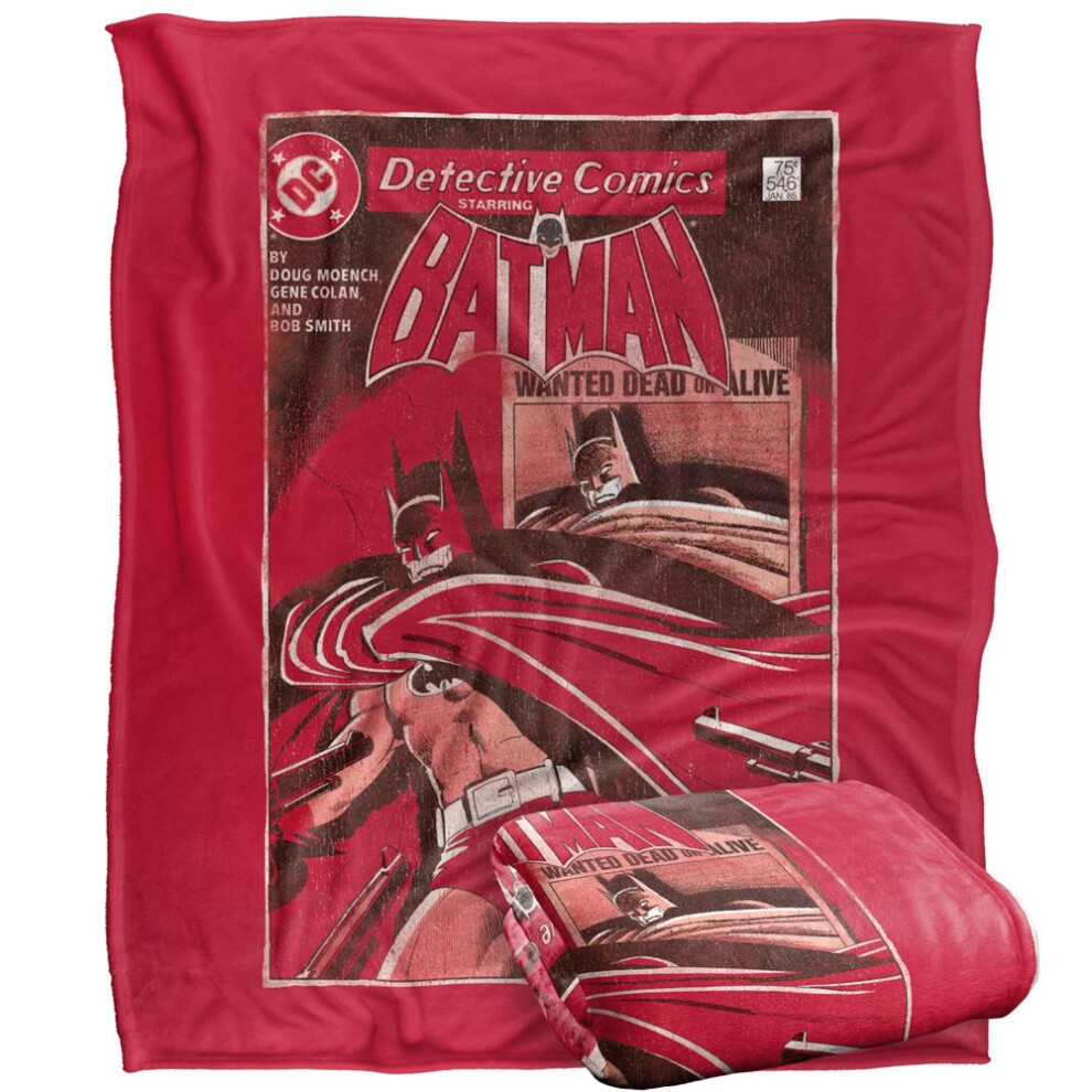 Batman Wanted Dead Or Alive Comic Cover Blanket