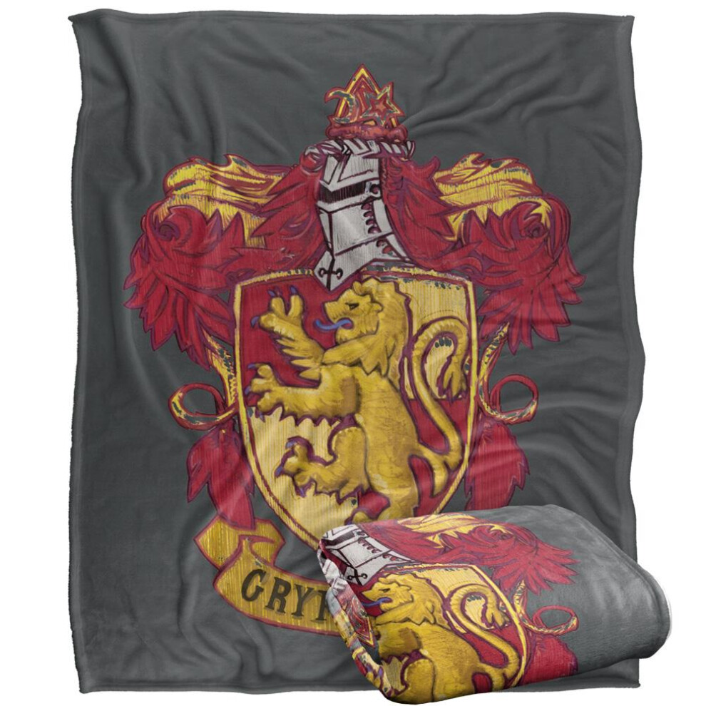 Harry Potter Gryffindor Stitched Crest Blanket-image-OPC-PGXM5FC-NEW