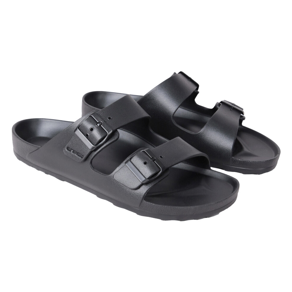 (11 UK, Black) Animal Mens Shore Sliders