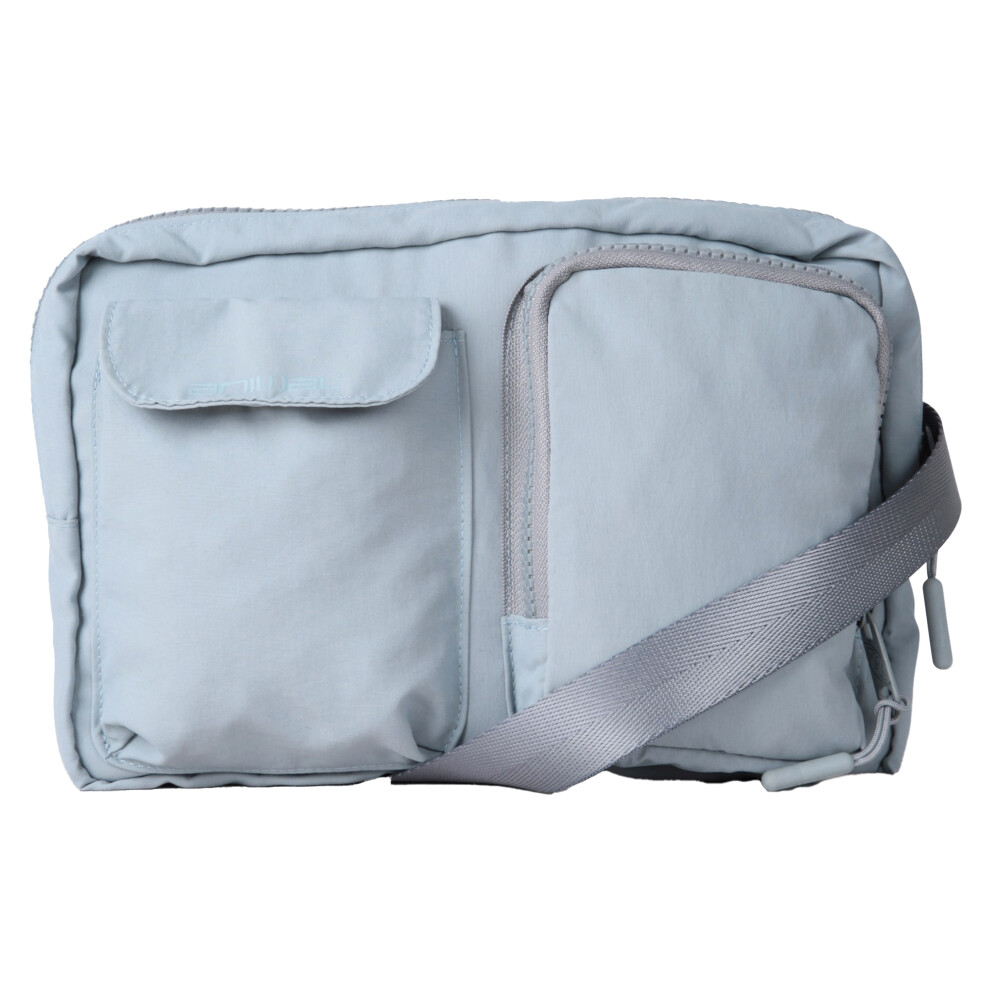 (One Size, Pale Blue) Animal Multi Pocket Crossbody Bag