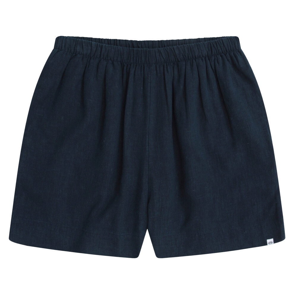 (6 UK, Navy) Animal Womens/Ladies Nova Linen Shorts