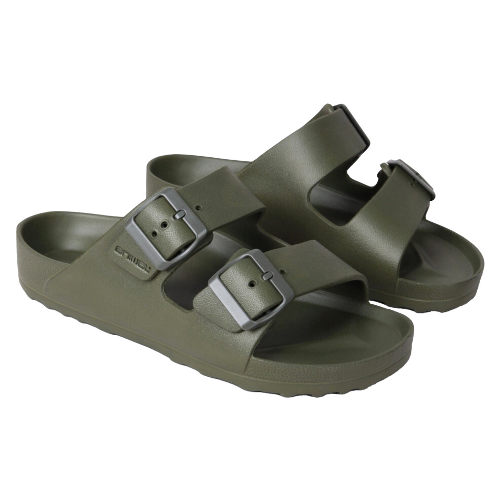 (4 UK, Khaki Green) Animal Womens/Ladies Shore Sliders
