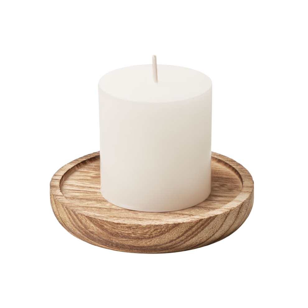 (One Size, Wood) MidOcean Pentas Round Wooden Scented Candle-image-OPC-PGXM95Q-NEW