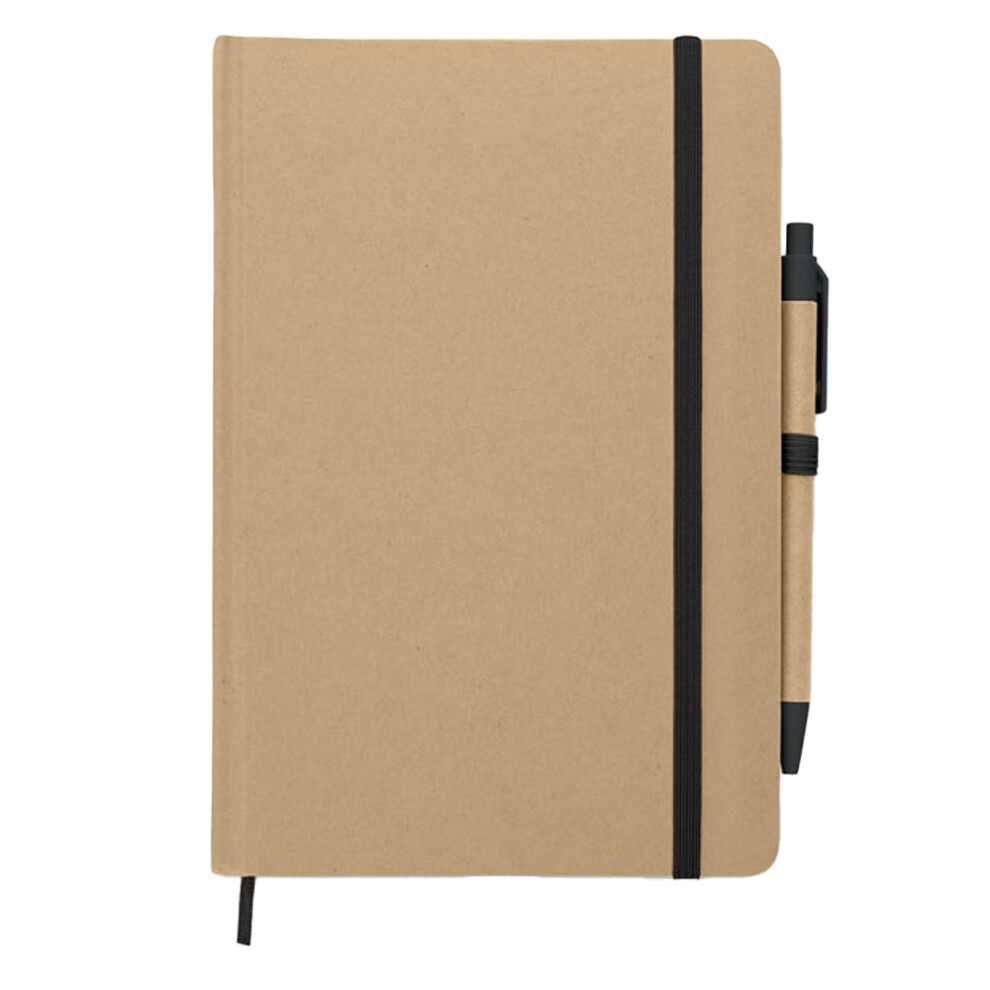 Midocean Black (1.2Cm X 21Cm X 14Cm, ) Caratil Recycled A5 Notebook & Pen