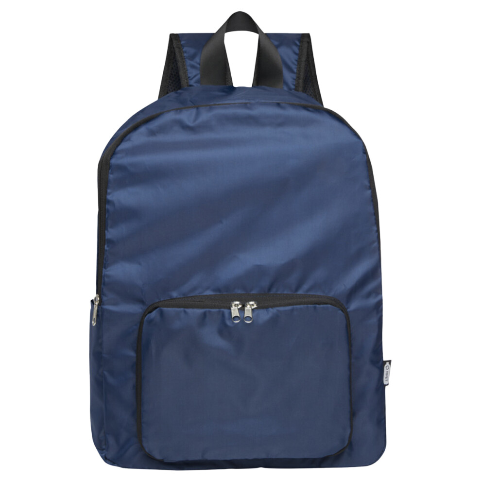 Floso Unisex Blue,Multicoloured (One Size, Navy) Rpet Foldable 15L Backpack