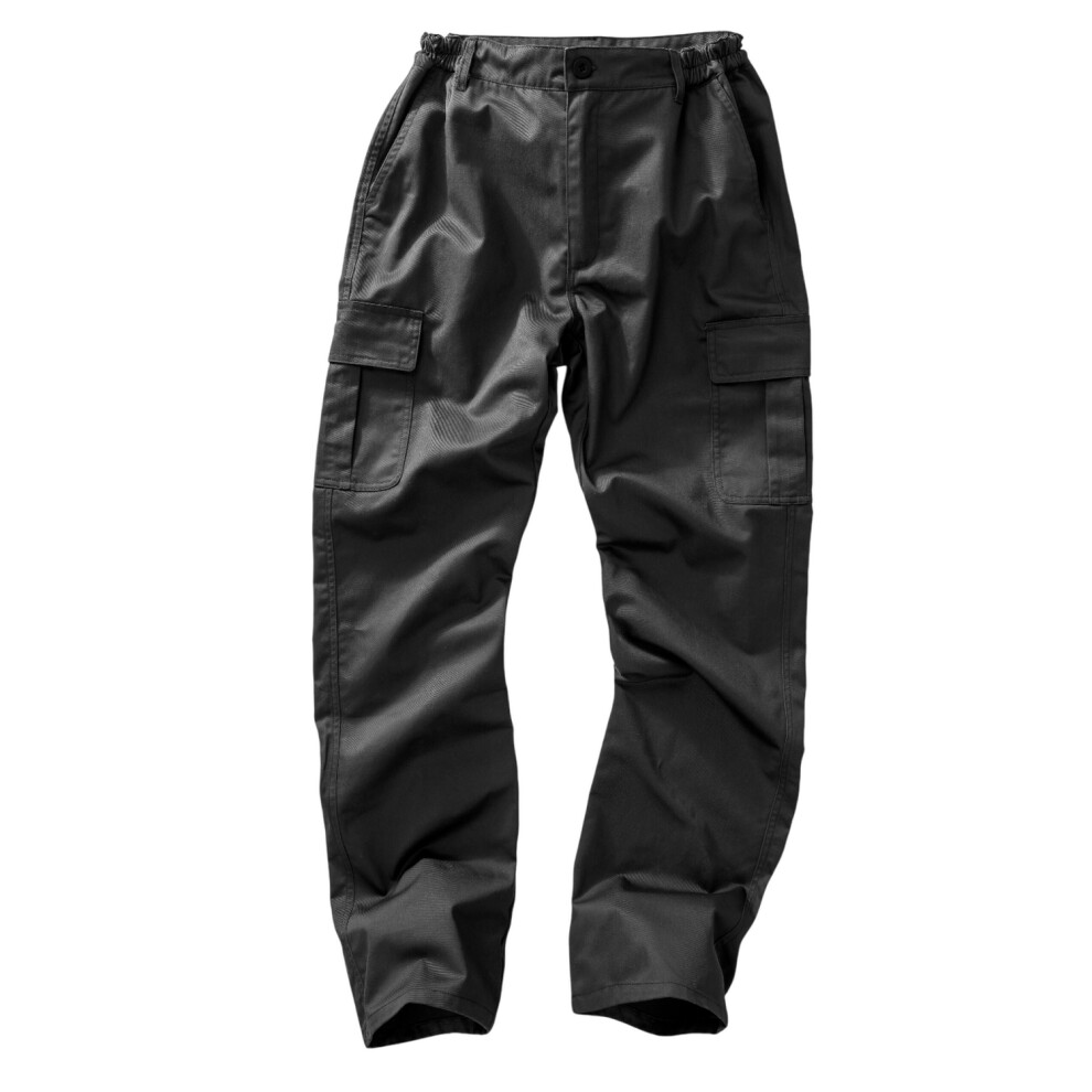 Result Men's Black R, ) Genuine Recycled Utility Work Trousers Size 35