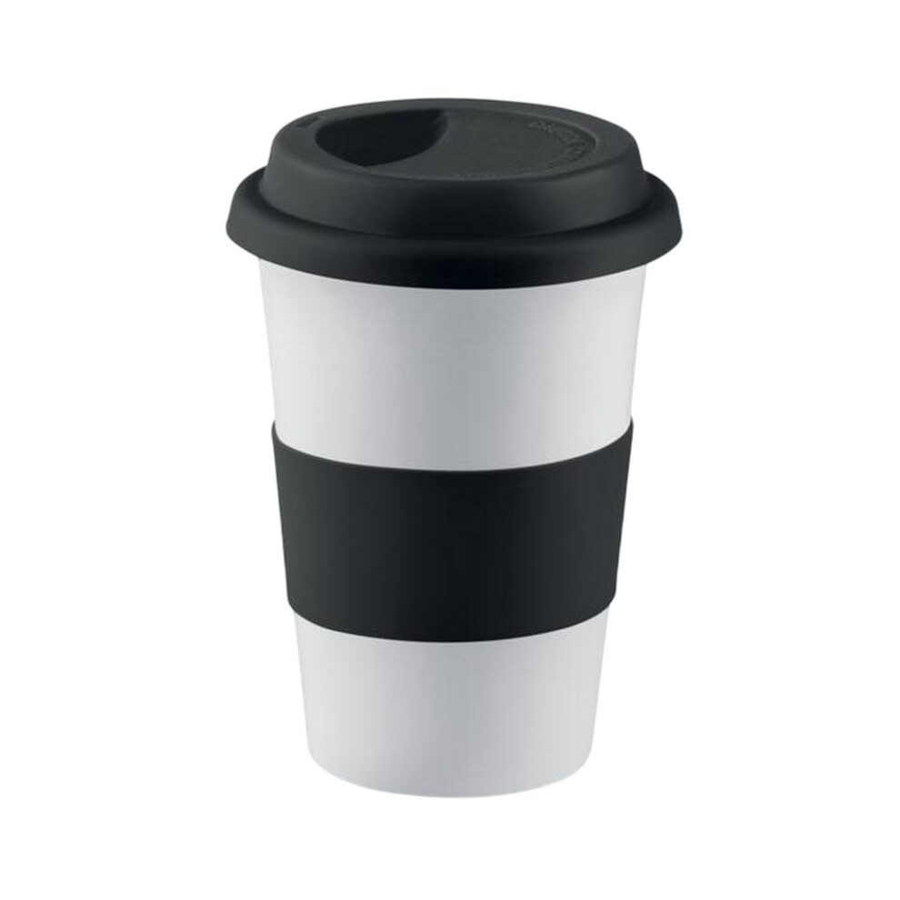 (One Size, Black) MidOcean Tribeca Ceramic Mug With Lid-image-OPC-PGXMFYB-NEW