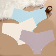 (SET 8, 3PCS) 3pcs Ultra thin Seamless Underwear Panties Sexy V Shaped Waist Briefs