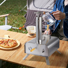 12-inch Outdoor Stainless Steel Stone-baked Pizza Oven