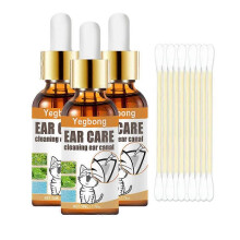 3pcs Pet Ear Mite Deodorant Ear Cleanser Universal Against Antipruritic Cleaner for Dogs And Cats Dog Accessories
