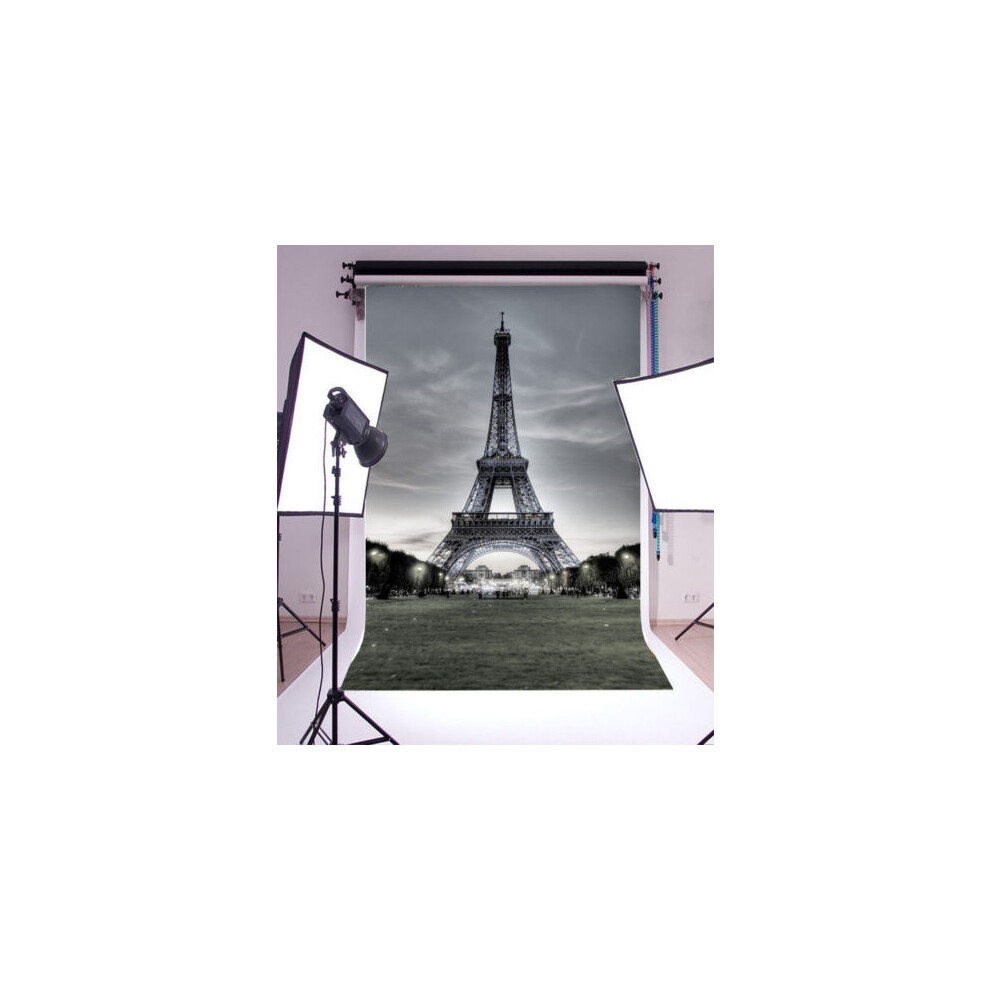 (5X7 feet)Soirée Tour Eiffel 57 pieds photographie fond studio vinyle photo toile de fond