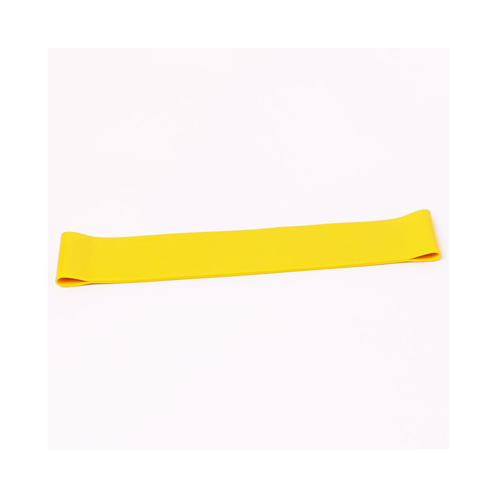 (Yellow,0.035cm/0.01in)Yoga Anneau Latex Fitness Bande de Résistance Élastique Entraînement Tension Exercice Et