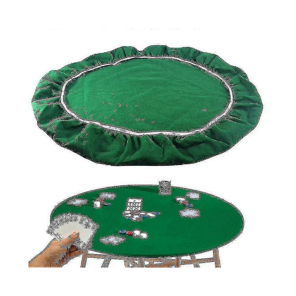 Tapis de table de poker et de bridge Tissu élastique pour table de jeu de 36 à 48 pouces Accessoires de jeu