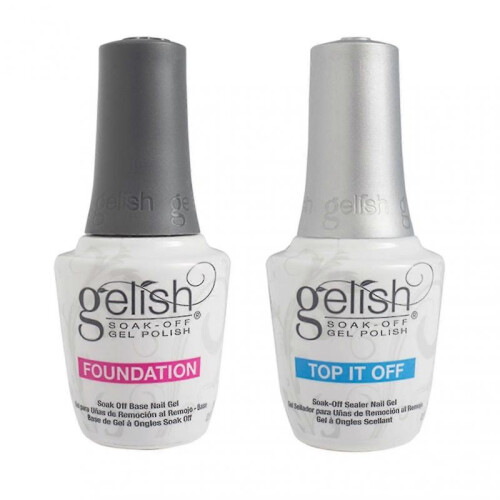 2pcs Top Sealer Long Lasting Nail Polish Set Beginner Soak Off Foundation Base 1