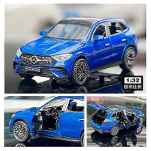 (Blue)1:32 Glc400 Suv Glc Alloy Car Model Sound And Light Pull Back Children's Toy Collectibles Birthday Gift Toy Cars