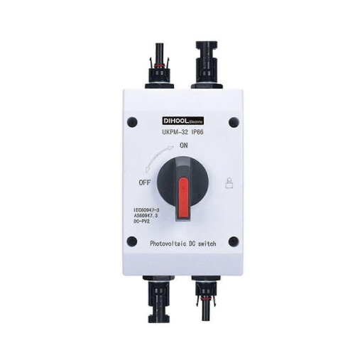 (UKPM-32A-T-IP66)Solar Pv Changeover Switch Dc Disconnect Switch Disconnect Switch 32a 1200v 4 Pole