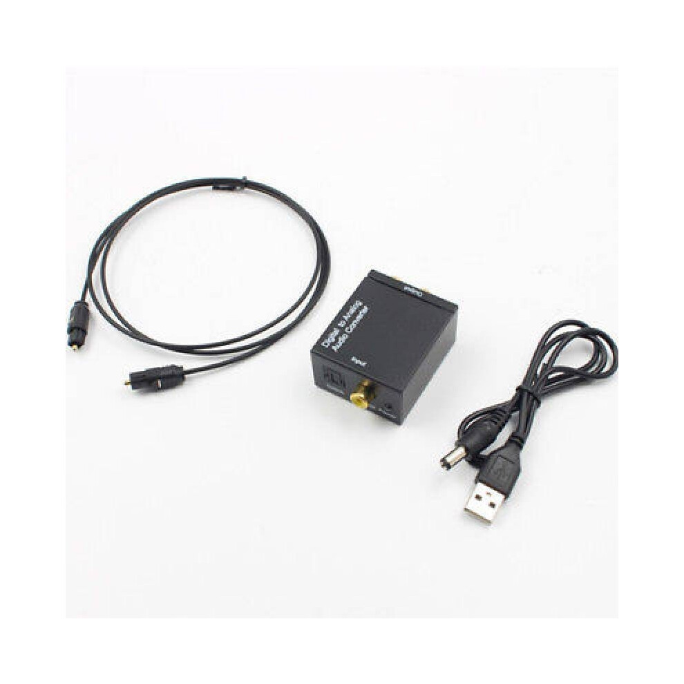 (EU Cable)Adaptateur convertisseur analogique Rca Lr coaxial coaxial numérique optique Toslink vers audio