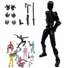 (black)T13 Action Figure Titan 13 Action Figure Robot Action Figure3d Printed Action