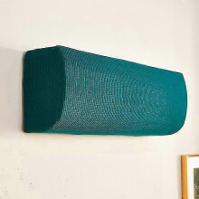 (lake green,90-110cm)Air Conditioner Dust Cover Set On-hook Universal Wind Shield Windshield Curtain Anti-direct Blowing