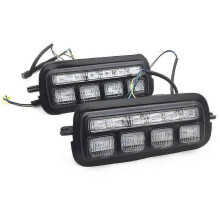 (Style 1)For Lada Niva 4x4 Urbanled Drl Turning Lights White Daytime Running Amber Turn Signal Lights Car Accessories 1995+
