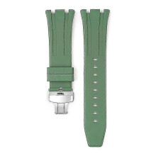 (Military Green)For Audemars Piguet Royal Oak 15500/15400 Silver Butterfly Clasp Strap 26mm