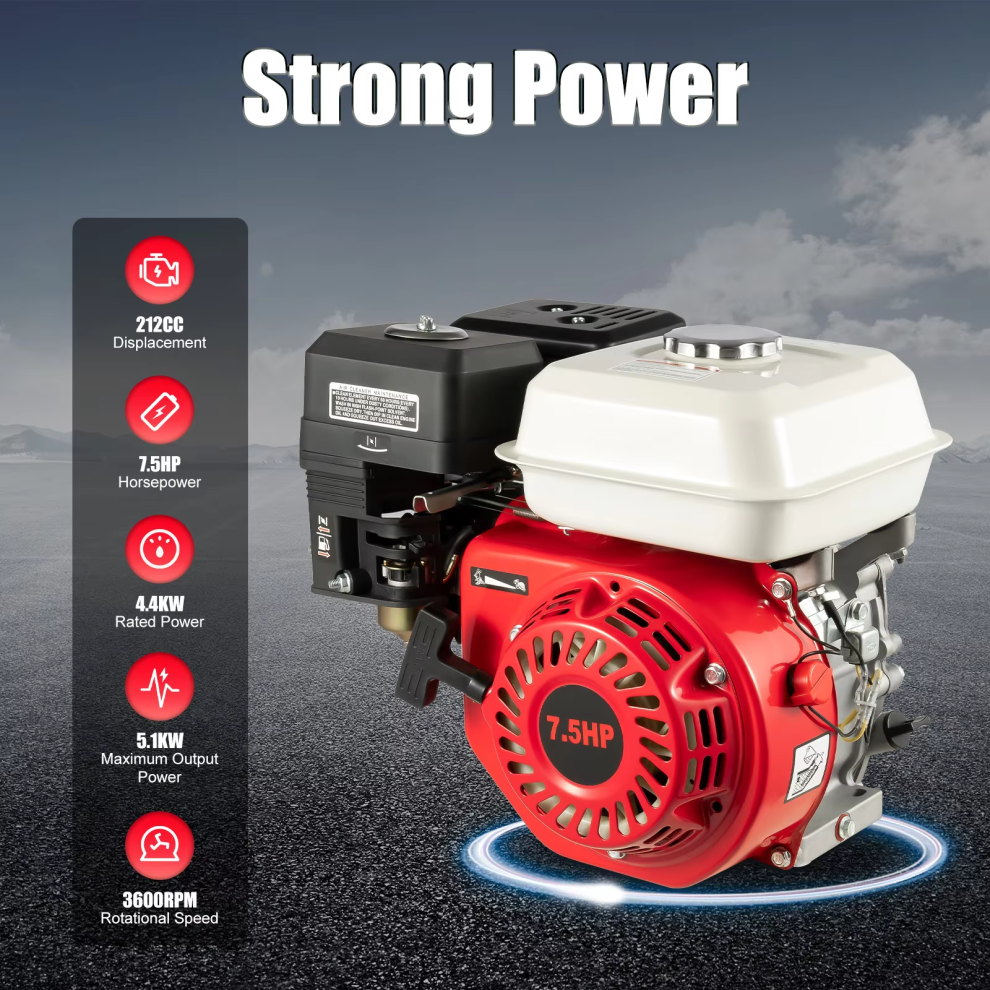 4 Stroke 212Cc Gas Engine 7.5Hp 3600Rpm Low Fuel Consumption 82036584
