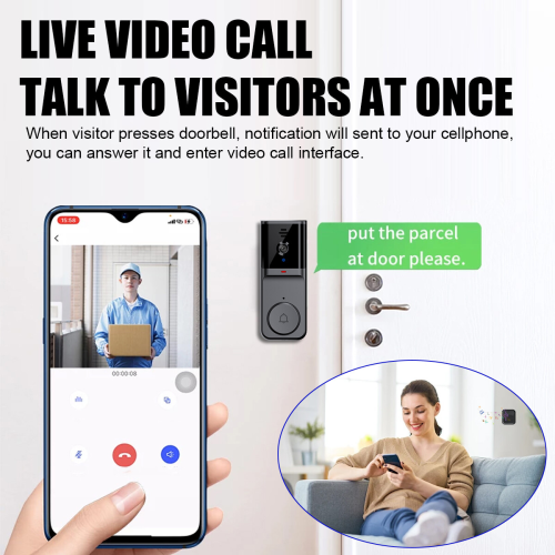 Smart WiFi Wireless Video Doorbell Security Streaming Camera Door Bell 1