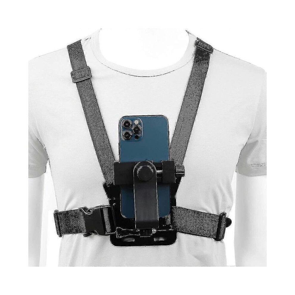 Compatible avec Apple Samsung GoPro téléphone mobile fixation de la poitrine harnais de fil support