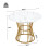 White with Metal Leg (1 piece), Kitchen Table, Sturdy Metal Frame 2