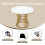 White with Metal Leg (1 piece), Kitchen Table, Sturdy Metal Frame 3