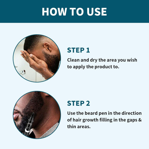 4Pcs Beard Pencil Filler for Men, Easy Waterproof Beard Pen 2