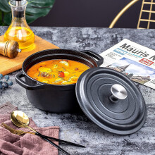Garden Sanctuary 2.5L Mini Cast Iron Dutch Pot with Lid 20CM
