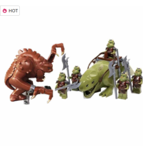 Rancor Monster VS Gamorran guard Wet Back Beast Star Wars Minifigures