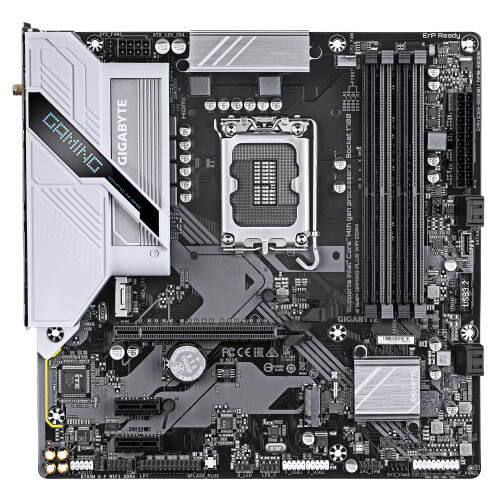 Gigabyte Mainboard - GIGABYTE - B760M Gaming Plus - WiFi 6 - DDR4 - 2 x PCIe 4.0 M.2 1